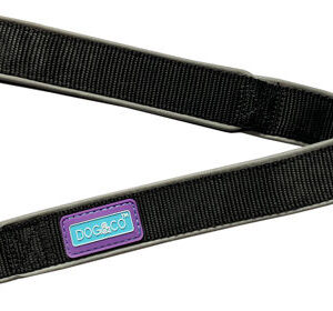 Dog & Co Black Reflective Dog Lead at The Lancashire Dog Company