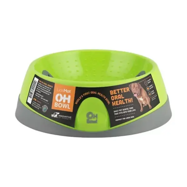 LickiMat Oral Health Green Dog Bowl at The Lancashire Dog Company