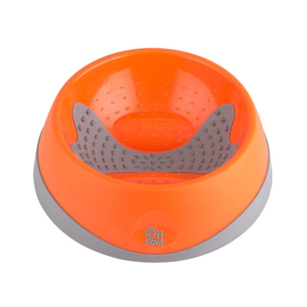 LickiMat Oral Health Orange Dog Bowl at The Lancashire Dog Company
