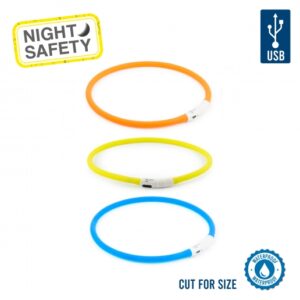 Ancol Rechargeable Flashing Dog Band at The Lancashire Dog Company