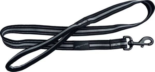 Hem and Boo Black Sports Dog Lead at The Lancashire Dog Company