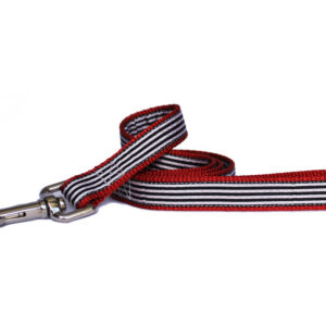 Red and Black Racing Stripes Dog Lead by Arton & Co