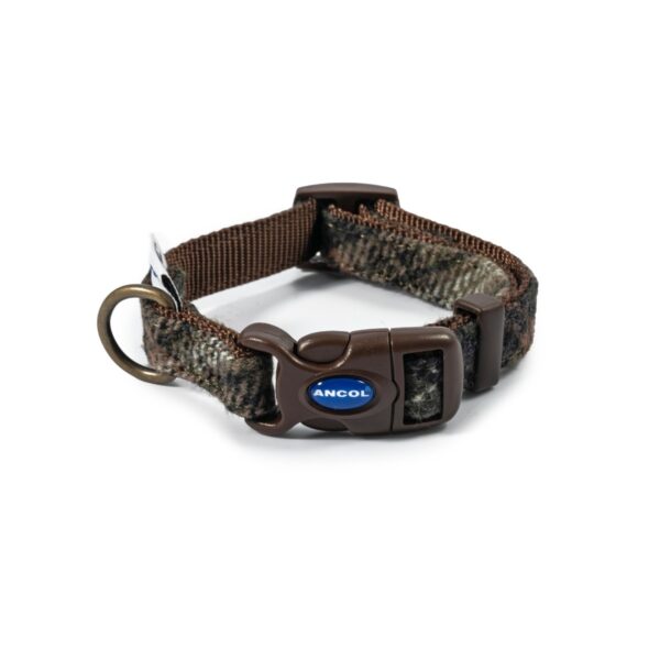 Ancol Country Check Adjustable Tweed Dog Collar