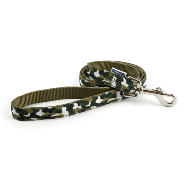 Ancol Nylon Green Combat Camouflage Dog Lead