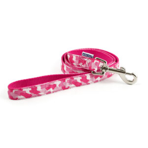 Ancol Nylon Pink Combat Camouflage Dog Lead