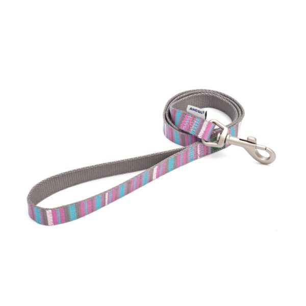 Ancol 'Made From' Pink Candy Stripe Dog Lead