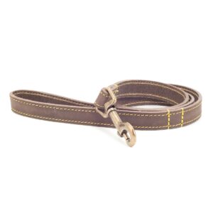 Sable Ancol Timberwolf Leather Dog Lead