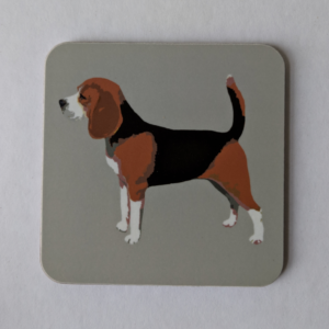 Stone Beagle Coaster by Betty Boyns