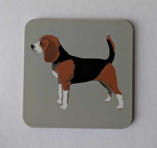 Stone Beagle Coaster by Betty Boyns