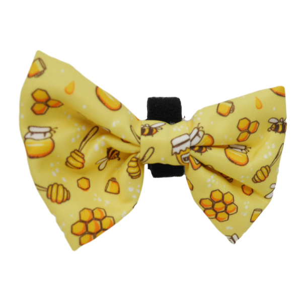 Big & Little Dogs 'Bee-Hiving' Detachable Dog Bow Tie