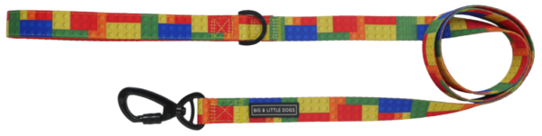 Big & Little Dogs 'Blocktastic' block print red dog lead