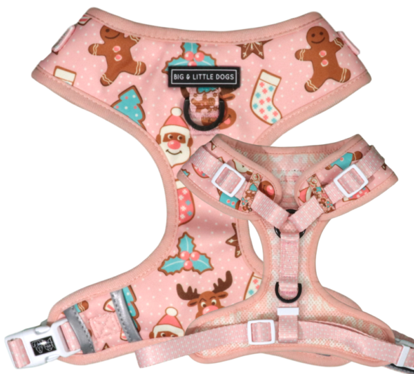 Big & Little Dogs 'Christmas Cookies' Adjustable Dog Harness