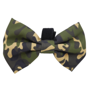 Big & Little Dogs Green Camo Detachable Dog Bow Tie