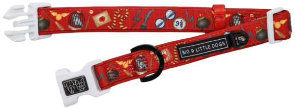 Big & Little Dogs 'Harry Pupper' Red Dog Collar and Detachable Bow Tie