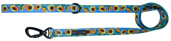 Big & Little Dogs 'Hello Sunshine' Sunflower Print Dog Lead