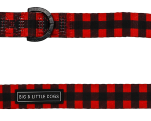 Big & Little Dogs 'Plaid to the Bone' Red and Black Dog Lead
