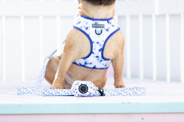 Big & Little Dogs Blue Tie Dye Poo Bag Holder