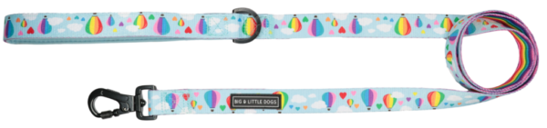 Big & Little Dogs 'Up, Up and Away' Hot Air Balloon Print Dog Lead