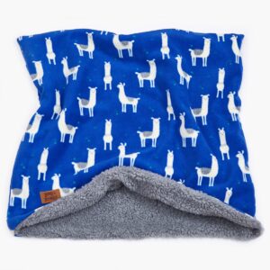 Bear & Noodle 'Llama Nights' Dark Blue Llama Print Snuggle Sack