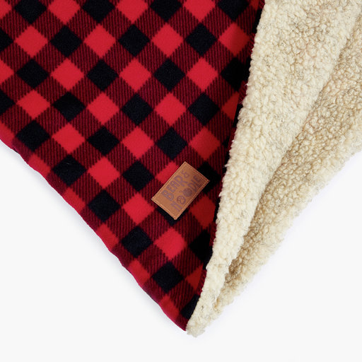 'Lumberjack' Red and Black Check Snuggle Sack by Bear & Noodle