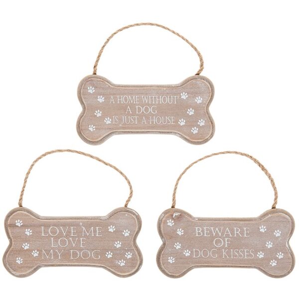 Dog Bone Shaped Hanging Signs