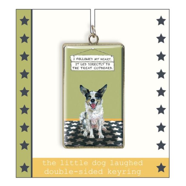 The Little Dog Laughed Border Collie Keyring