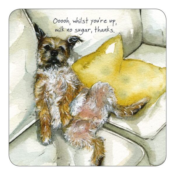 Border Terrier Coaster by The Little Dog Laughed