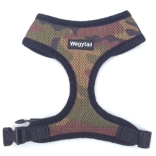 Army Camouflage Padded Adjustable Harness by Wagytail
