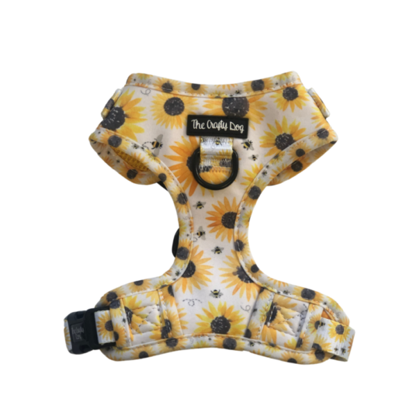 The Crafty Dog 'Sunpower' Sunflower Print Adjustable Dog Harness