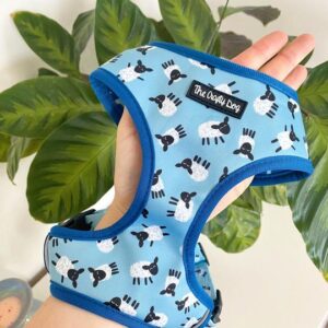 The Crafty Dog Co 'Feelin' Sheepish' Sheep Print Reversible Dog Harness