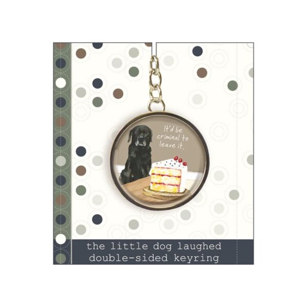 Black Labrador Keyring by The Little Dog Laughed