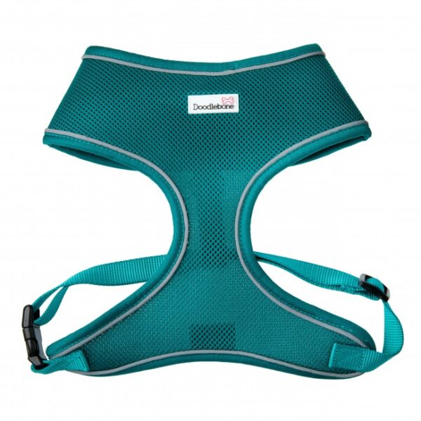 Teal Green Doodlebone Airmesh Dog Harness