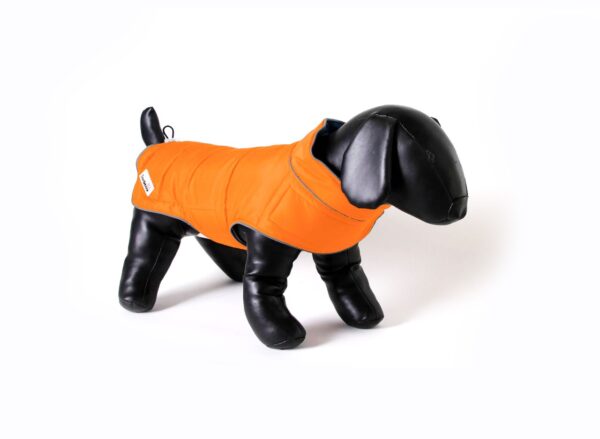 Doodlebone Combi-Puffer Reversible Dog Jacket in Orange / Grey
