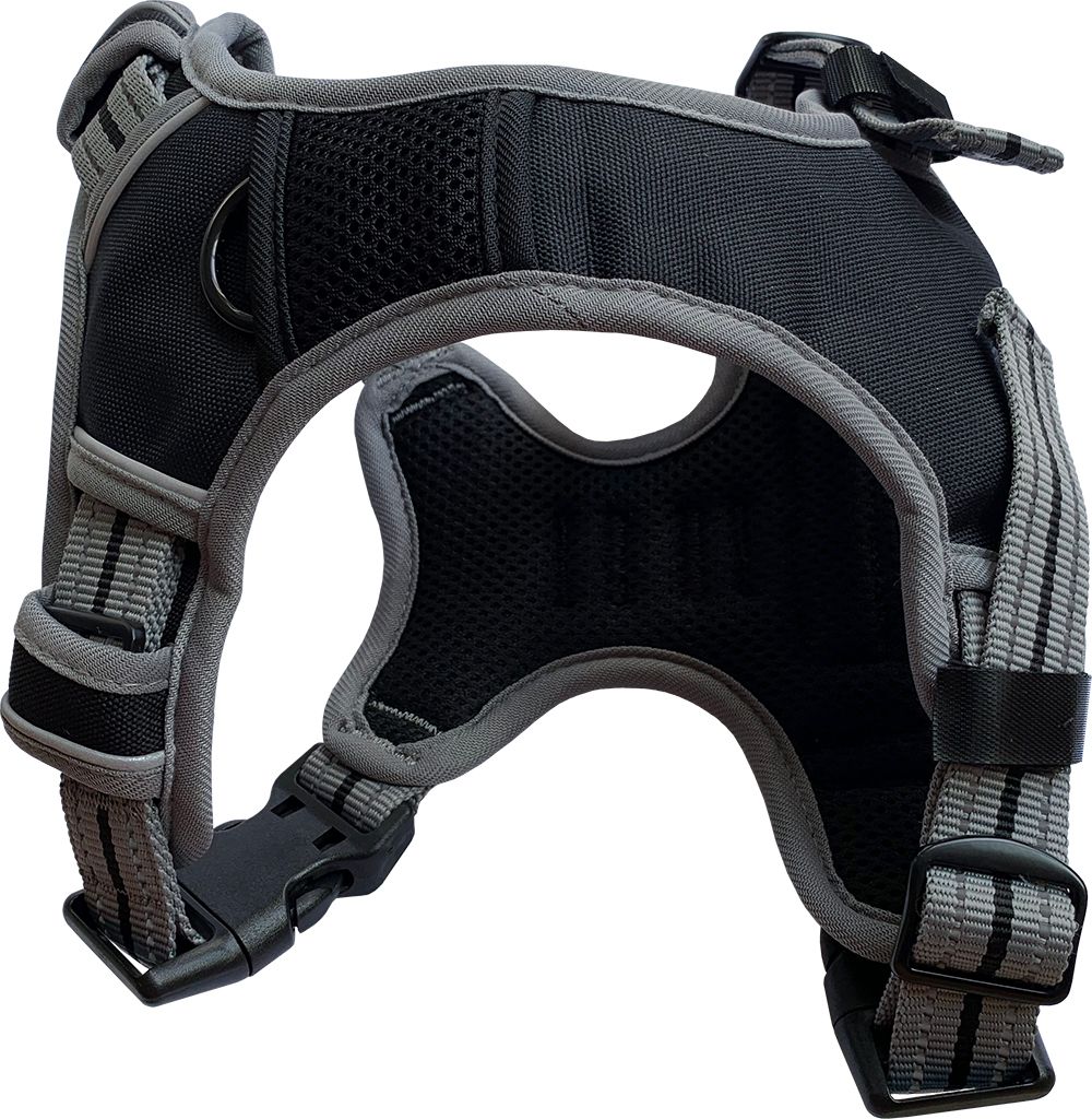 Hem and Boo Sports Dog Harness Black
