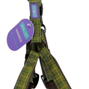 Dog & Co Country Green Check Padded Strap Dog Harness