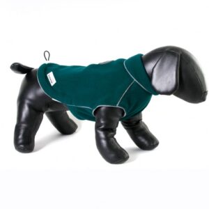 Green Doodlebone Fleecy Dog Jacket