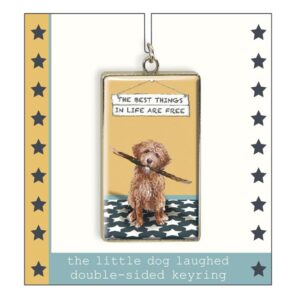 The Little Dog Laughed Goldendoodle Keyring