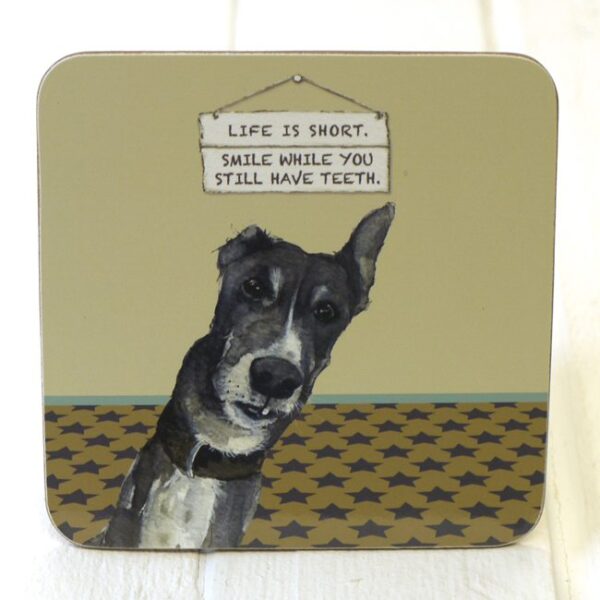 Greyhound Dog Coaster by The Little Dog Laughed