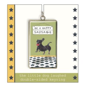 The Little Dog Laughed Sausage Dog Keyring