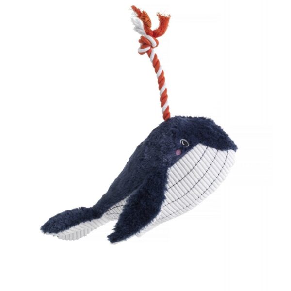 House of Paws Under the Sea Blue Whale Plush Dog Toy at The Lancashire Dog Company