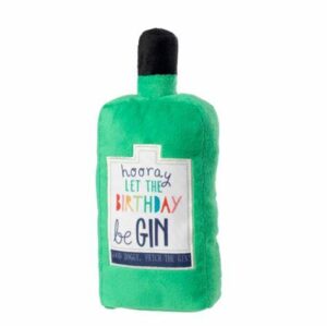 House of Paws Plush Gin Bottle Birthday Dog Toy at The Lancashire Dog Company