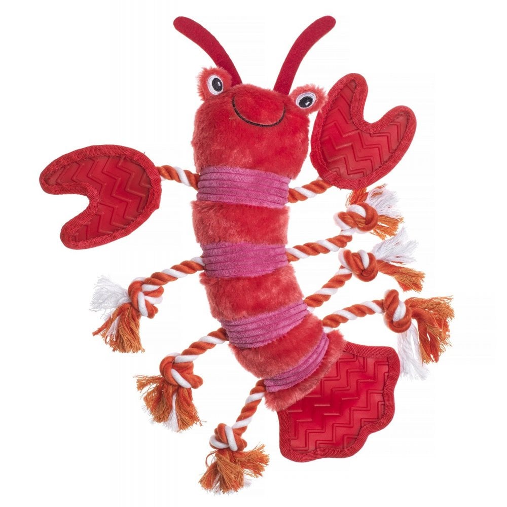 Lobster dog toy top