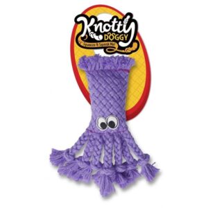 Knotty Doggy Octopus Squeaky Rope Dog Toy