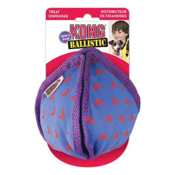 Blue Medium KONG Ballistic Hide ’N Treat Interactive Dog Toy