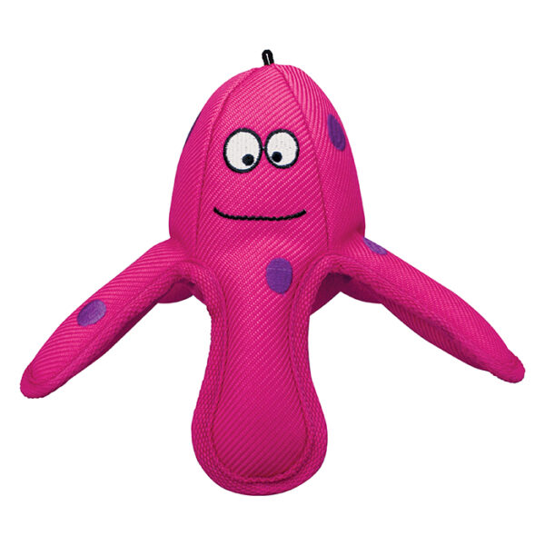 KONG Pink Belly Flops Octopus Strong Dog Toy