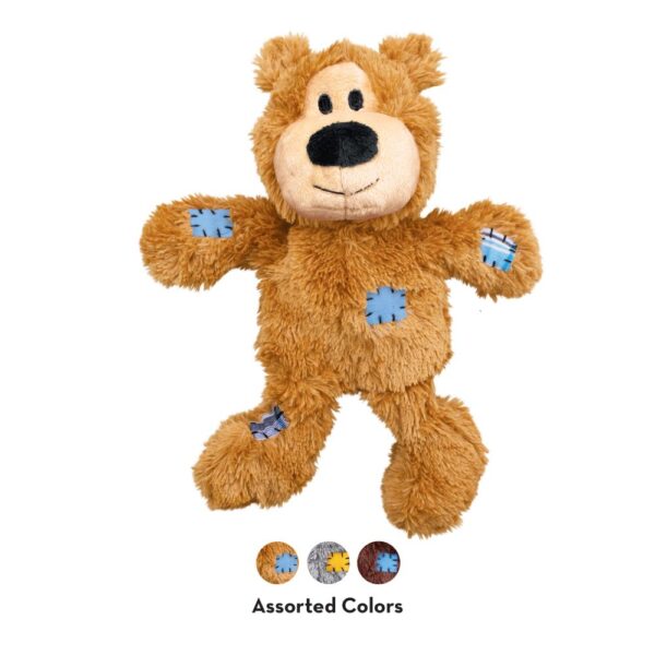 Small Beige KONG Wild Knots Bear Dog Toy
