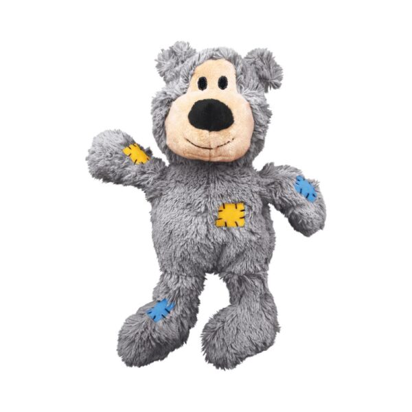 Medium Grey KONG Wild Knots Bear Dog Toy