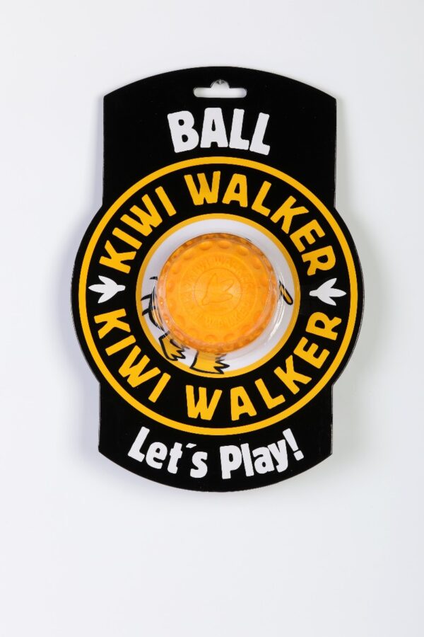 Orange Kiwi Walker Strong Dog Ball
