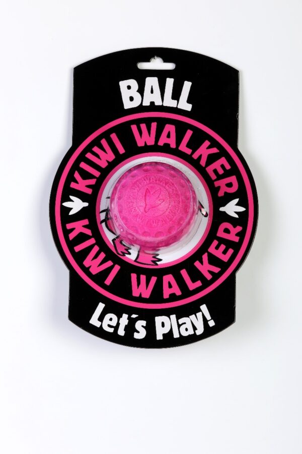 Pink Kiwi Walker Strong Dog Ball