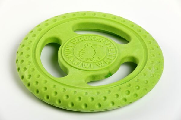 Green Kiwi Walker Strong Rubber Frisbee